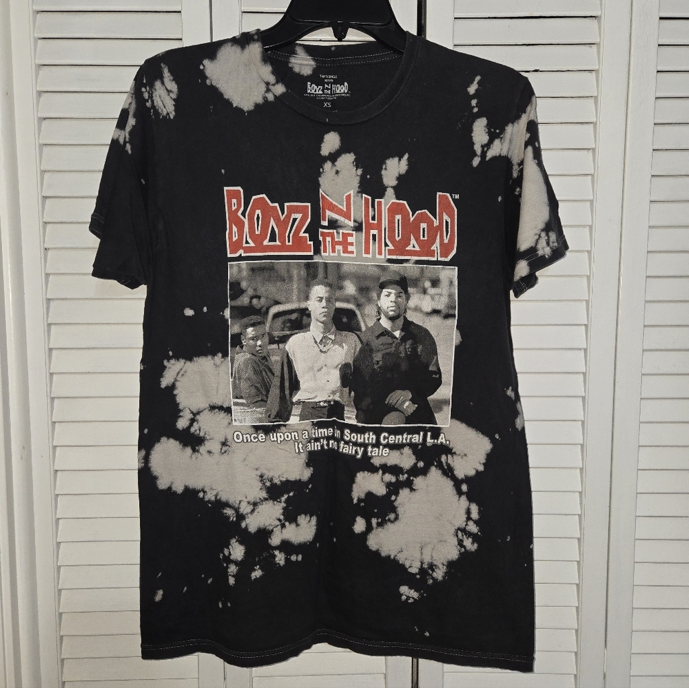 Boyz N The Hood Men's XS Acid Washed Graphic T-Shirt